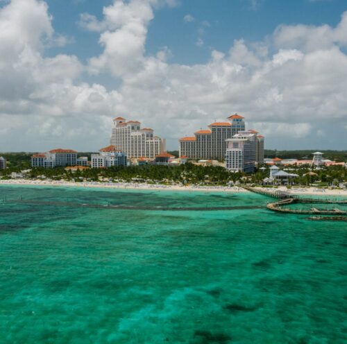 Aerial View of Baha Mar Recreational Part of the Nassau Coast - Bahamas Yacht Charters