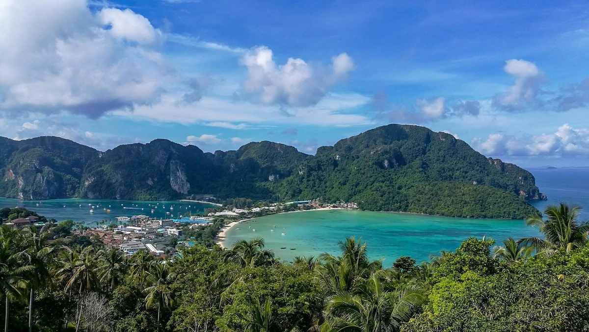 Beautiful bay and beach in Asia